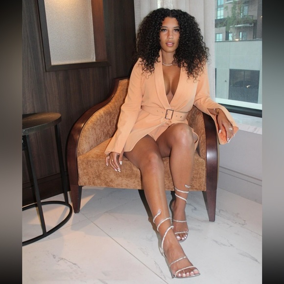 NWT Double Breasted Blazer Skort Romper, size Large - Picture 4 of 16